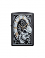 Bricheta Zippo Special Edition Skull Clock Design 29854