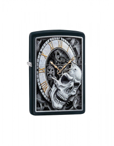 Zippo Special Edition Skull Clock Design 29854
